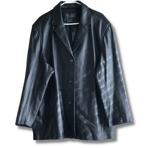 Women’s, Leather Jacket, Terry Lewis, X-Large, Black